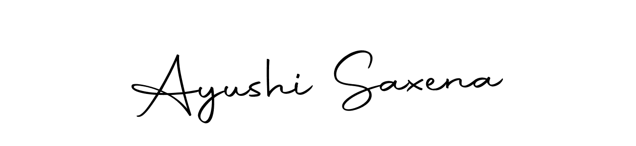 Design your own signature with our free online signature maker. With this signature software, you can create a handwritten (Autography-DOLnW) signature for name Ayushi Saxena. Ayushi Saxena signature style 10 images and pictures png