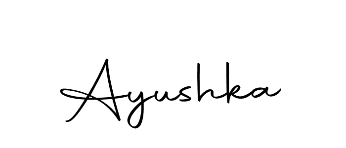 Make a beautiful signature design for name Ayushka. Use this online signature maker to create a handwritten signature for free. Ayushka signature style 10 images and pictures png