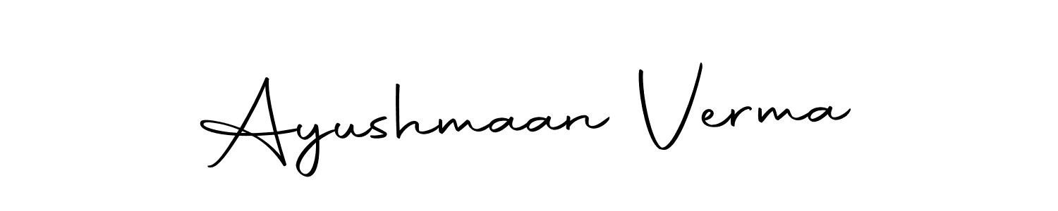 Also we have Ayushmaan Verma name is the best signature style. Create professional handwritten signature collection using Autography-DOLnW autograph style. Ayushmaan Verma signature style 10 images and pictures png