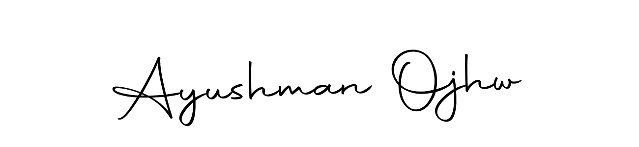 Also we have Ayushman Ojhw name is the best signature style. Create professional handwritten signature collection using Autography-DOLnW autograph style. Ayushman Ojhw signature style 10 images and pictures png