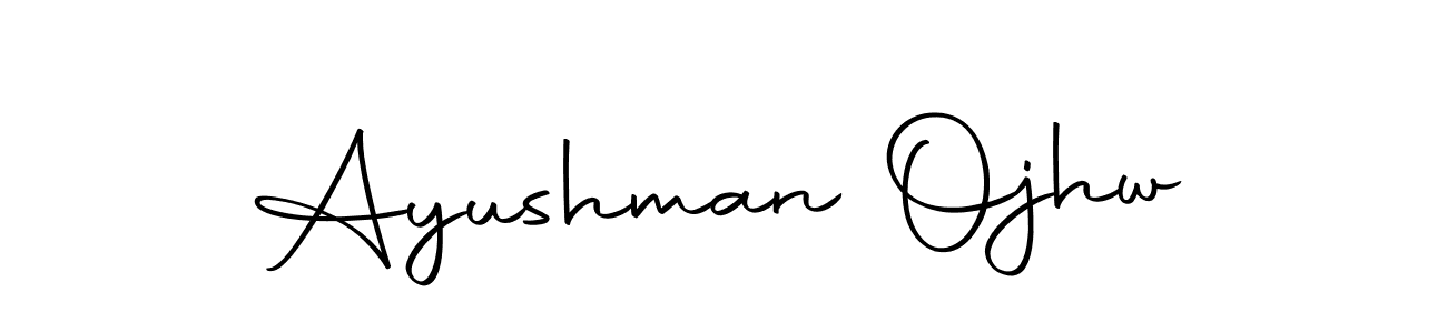 You can use this online signature creator to create a handwritten signature for the name Ayushman Ojhw. This is the best online autograph maker. Ayushman Ojhw signature style 10 images and pictures png