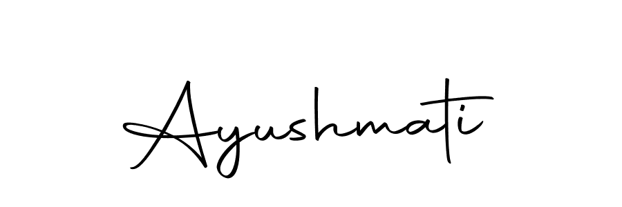 Design your own signature with our free online signature maker. With this signature software, you can create a handwritten (Autography-DOLnW) signature for name Ayushmati. Ayushmati signature style 10 images and pictures png