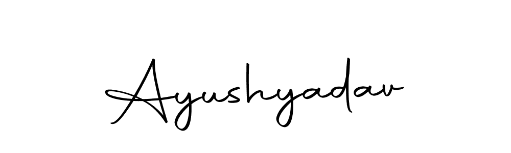 You should practise on your own different ways (Autography-DOLnW) to write your name (Ayushyadav) in signature. don't let someone else do it for you. Ayushyadav signature style 10 images and pictures png