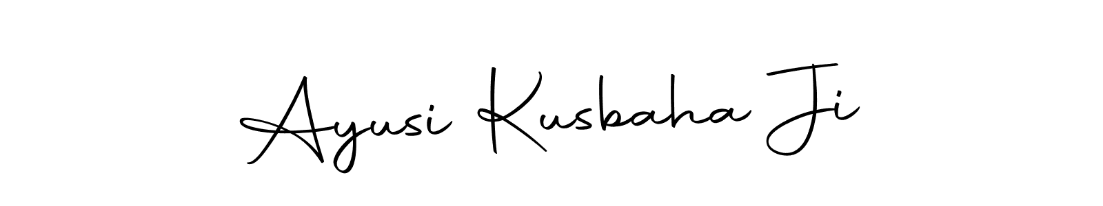 Autography-DOLnW is a professional signature style that is perfect for those who want to add a touch of class to their signature. It is also a great choice for those who want to make their signature more unique. Get Ayusi Kusbaha Ji name to fancy signature for free. Ayusi Kusbaha Ji signature style 10 images and pictures png