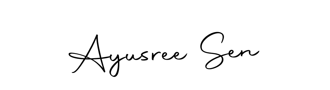 Ayusree Sen stylish signature style. Best Handwritten Sign (Autography-DOLnW) for my name. Handwritten Signature Collection Ideas for my name Ayusree Sen. Ayusree Sen signature style 10 images and pictures png