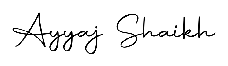 Get an exclusive digital autograph for Ayyaj Shaikh. The Autography-DOLnW typeface captures the charm of real penmanship on paper. Ayyaj Shaikh signature style 10 images and pictures png