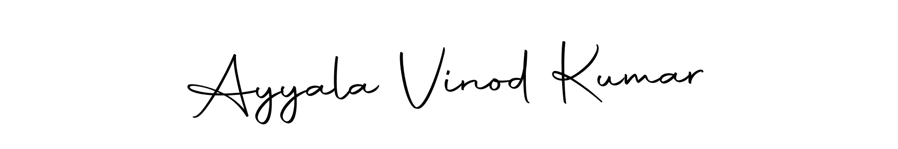 Also we have Ayyala Vinod Kumar name is the best signature style. Create professional handwritten signature collection using Autography-DOLnW autograph style. Ayyala Vinod Kumar signature style 10 images and pictures png
