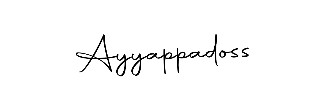 Use a signature maker to create a handwritten signature online. With this signature software, you can design (Autography-DOLnW) your own signature for name Ayyappadoss. Ayyappadoss signature style 10 images and pictures png