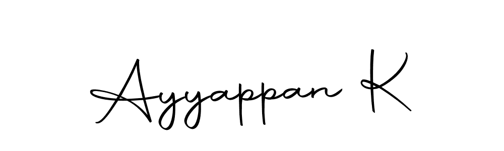 Here are the top 10 professional signature styles for the name Ayyappan K. These are the best autograph styles you can use for your name. Ayyappan K signature style 10 images and pictures png