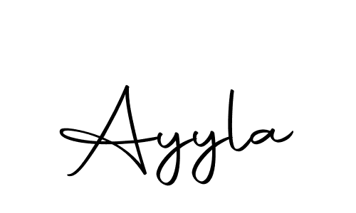 Use a signature maker to create a handwritten signature online. With this signature software, you can design (Autography-DOLnW) your own signature for name Ayyla. Ayyla signature style 10 images and pictures png