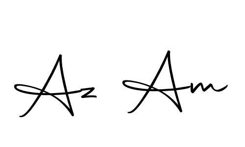 The best way (Autography-DOLnW) to make a short signature is to pick only two or three words in your name. The name Az Am include a total of six letters. For converting this name. Az Am signature style 10 images and pictures png