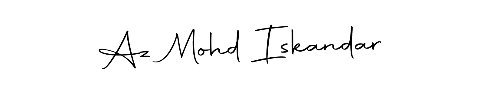 Also we have Az Mohd Iskandar name is the best signature style. Create professional handwritten signature collection using Autography-DOLnW autograph style. Az Mohd Iskandar signature style 10 images and pictures png