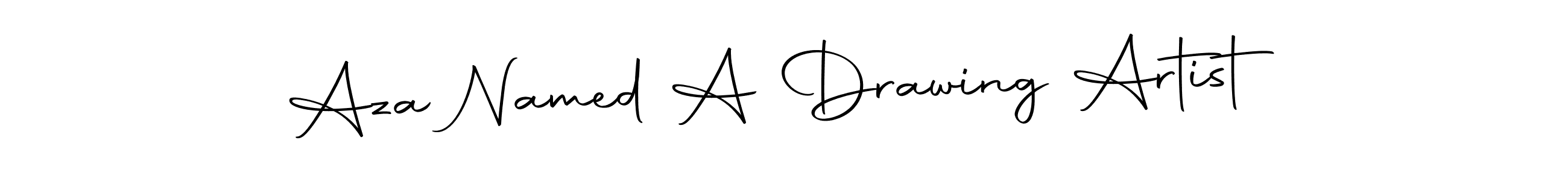 Create a beautiful signature design for name Aza Named A Drawing Artist. With this signature (Autography-DOLnW) fonts, you can make a handwritten signature for free. Aza Named A Drawing Artist signature style 10 images and pictures png