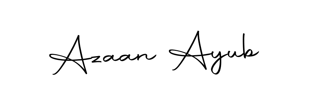 Make a short Azaan Ayub signature style. Manage your documents anywhere anytime using Autography-DOLnW. Create and add eSignatures, submit forms, share and send files easily. Azaan Ayub signature style 10 images and pictures png