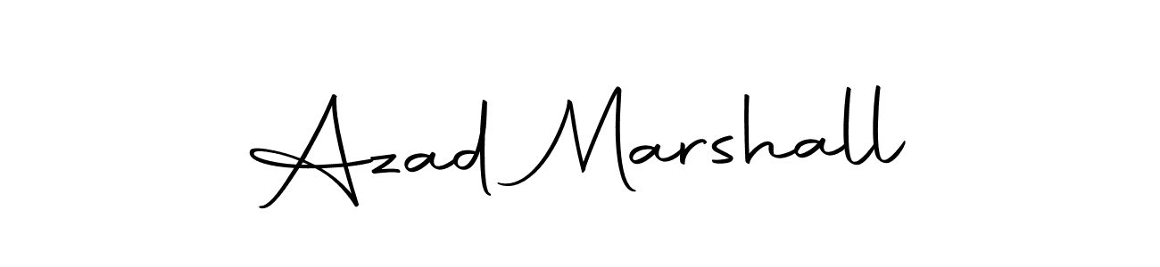 Make a beautiful signature design for name Azad Marshall. Use this online signature maker to create a handwritten signature for free. Azad Marshall signature style 10 images and pictures png