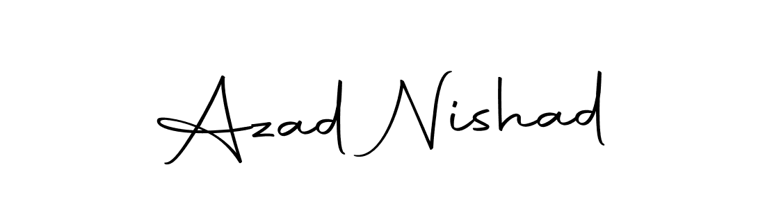 Also we have Azad Nishad name is the best signature style. Create professional handwritten signature collection using Autography-DOLnW autograph style. Azad Nishad signature style 10 images and pictures png