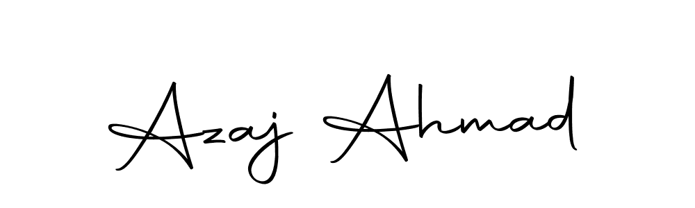 You should practise on your own different ways (Autography-DOLnW) to write your name (Azaj Ahmad) in signature. don't let someone else do it for you. Azaj Ahmad signature style 10 images and pictures png