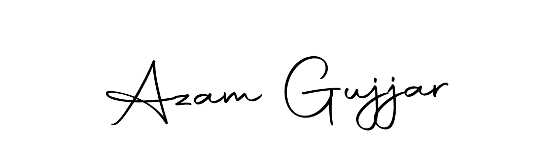 Create a beautiful signature design for name Azam Gujjar. With this signature (Autography-DOLnW) fonts, you can make a handwritten signature for free. Azam Gujjar signature style 10 images and pictures png