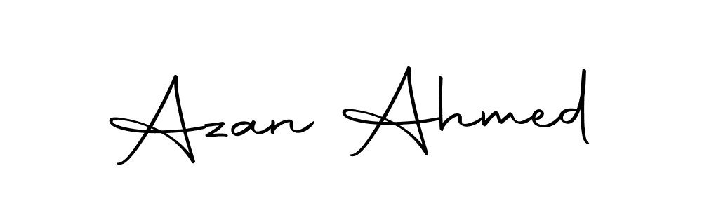 if you are searching for the best signature style for your name Azan Ahmed. so please give up your signature search. here we have designed multiple signature styles  using Autography-DOLnW. Azan Ahmed signature style 10 images and pictures png