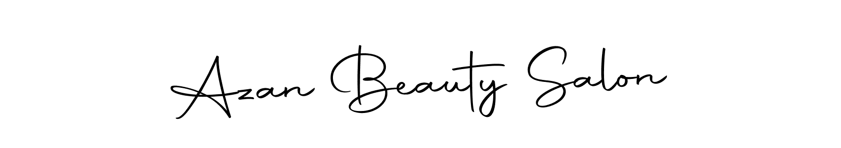 How to make Azan Beauty Salon signature? Autography-DOLnW is a professional autograph style. Create handwritten signature for Azan Beauty Salon name. Azan Beauty Salon signature style 10 images and pictures png