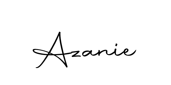 The best way (Autography-DOLnW) to make a short signature is to pick only two or three words in your name. The name Azanie include a total of six letters. For converting this name. Azanie signature style 10 images and pictures png