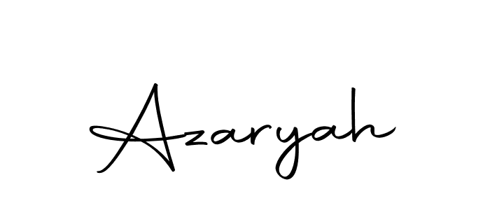 Also we have Azaryah name is the best signature style. Create professional handwritten signature collection using Autography-DOLnW autograph style. Azaryah signature style 10 images and pictures png