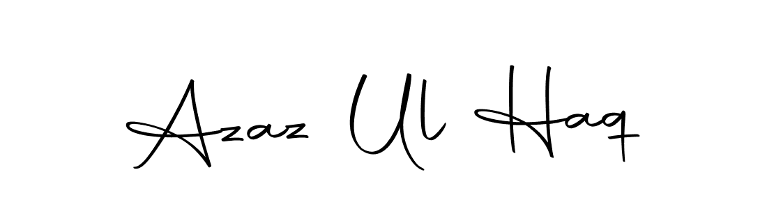 How to make Azaz Ul Haq name signature. Use Autography-DOLnW style for creating short signs online. This is the latest handwritten sign. Azaz Ul Haq signature style 10 images and pictures png