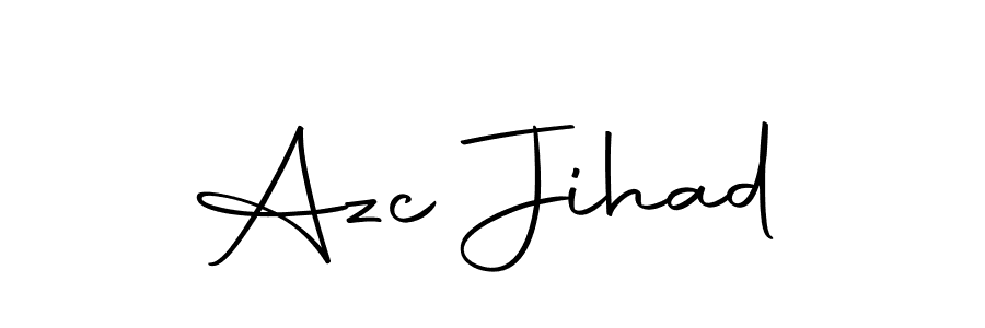 Design your own signature with our free online signature maker. With this signature software, you can create a handwritten (Autography-DOLnW) signature for name Azc Jihad. Azc Jihad signature style 10 images and pictures png