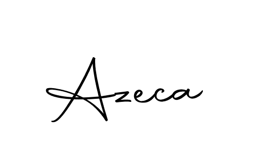 How to make Azeca name signature. Use Autography-DOLnW style for creating short signs online. This is the latest handwritten sign. Azeca signature style 10 images and pictures png