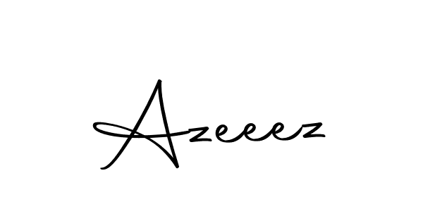 Design your own signature with our free online signature maker. With this signature software, you can create a handwritten (Autography-DOLnW) signature for name Azeeez. Azeeez signature style 10 images and pictures png