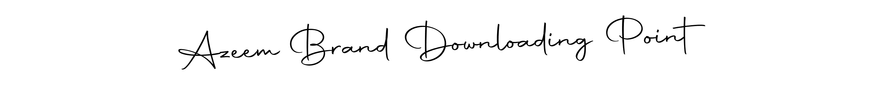 How to make Azeem Brand Downloading Point name signature. Use Autography-DOLnW style for creating short signs online. This is the latest handwritten sign. Azeem Brand Downloading Point signature style 10 images and pictures png