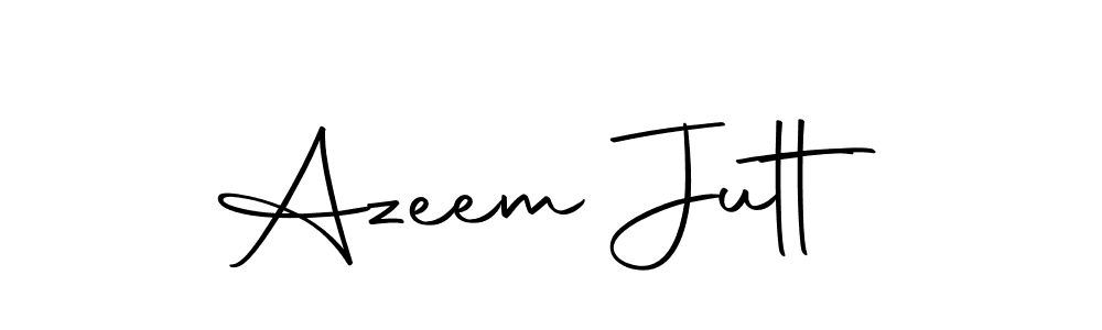 Design your own signature with our free online signature maker. With this signature software, you can create a handwritten (Autography-DOLnW) signature for name Azeem Jutt. Azeem Jutt signature style 10 images and pictures png