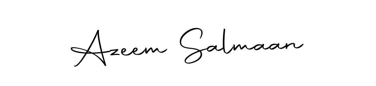 Use a signature maker to create a handwritten signature online. With this signature software, you can design (Autography-DOLnW) your own signature for name Azeem Salmaan. Azeem Salmaan signature style 10 images and pictures png