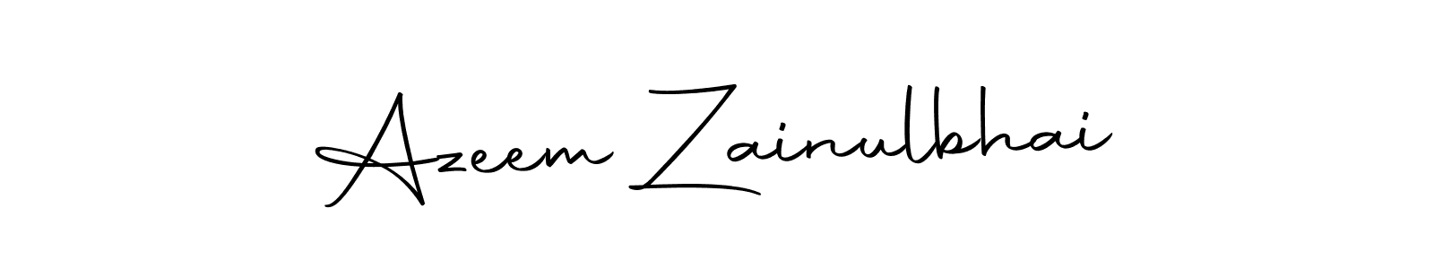 Make a short Azeem Zainulbhai signature style. Manage your documents anywhere anytime using Autography-DOLnW. Create and add eSignatures, submit forms, share and send files easily. Azeem Zainulbhai signature style 10 images and pictures png