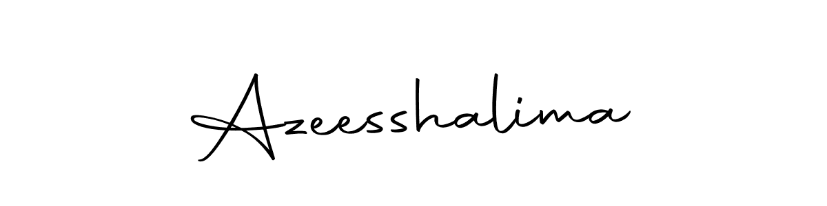 How to make Azeesshalima signature? Autography-DOLnW is a professional autograph style. Create handwritten signature for Azeesshalima name. Azeesshalima signature style 10 images and pictures png