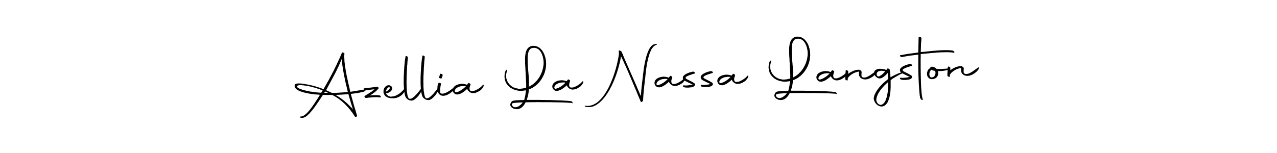 Design your own signature with our free online signature maker. With this signature software, you can create a handwritten (Autography-DOLnW) signature for name Azellia La Nassa Langston. Azellia La Nassa Langston signature style 10 images and pictures png