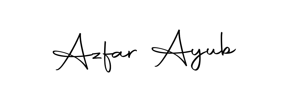 Azfar Ayub stylish signature style. Best Handwritten Sign (Autography-DOLnW) for my name. Handwritten Signature Collection Ideas for my name Azfar Ayub. Azfar Ayub signature style 10 images and pictures png
