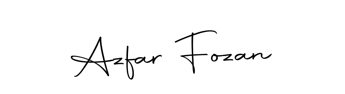 Design your own signature with our free online signature maker. With this signature software, you can create a handwritten (Autography-DOLnW) signature for name Azfar Fozan. Azfar Fozan signature style 10 images and pictures png