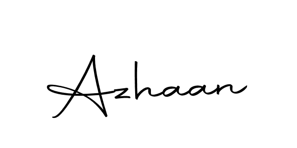 Create a beautiful signature design for name Azhaan. With this signature (Autography-DOLnW) fonts, you can make a handwritten signature for free. Azhaan signature style 10 images and pictures png