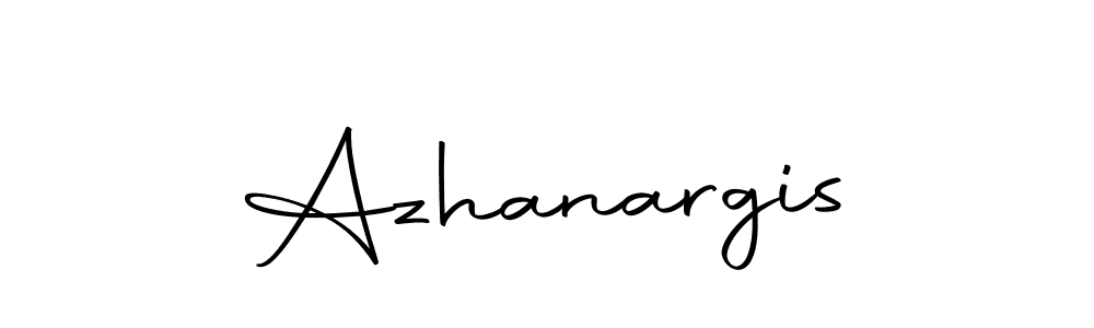 Use a signature maker to create a handwritten signature online. With this signature software, you can design (Autography-DOLnW) your own signature for name Azhanargis. Azhanargis signature style 10 images and pictures png