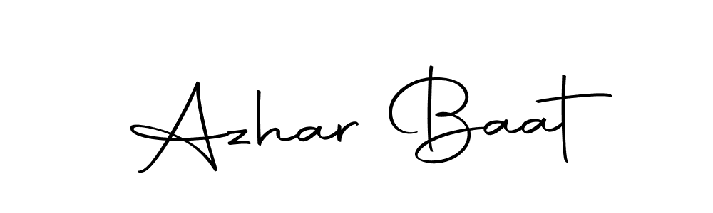 Use a signature maker to create a handwritten signature online. With this signature software, you can design (Autography-DOLnW) your own signature for name Azhar Baat. Azhar Baat signature style 10 images and pictures png