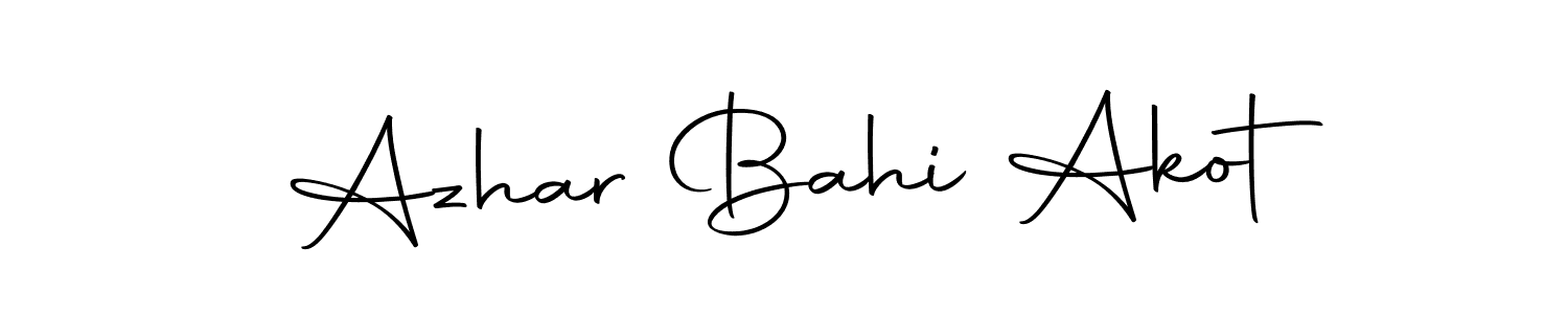 Design your own signature with our free online signature maker. With this signature software, you can create a handwritten (Autography-DOLnW) signature for name Azhar Bahi Akot. Azhar Bahi Akot signature style 10 images and pictures png