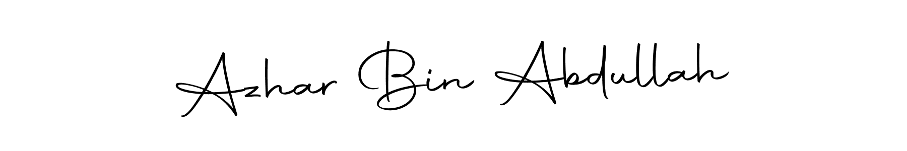 It looks lik you need a new signature style for name Azhar Bin Abdullah. Design unique handwritten (Autography-DOLnW) signature with our free signature maker in just a few clicks. Azhar Bin Abdullah signature style 10 images and pictures png