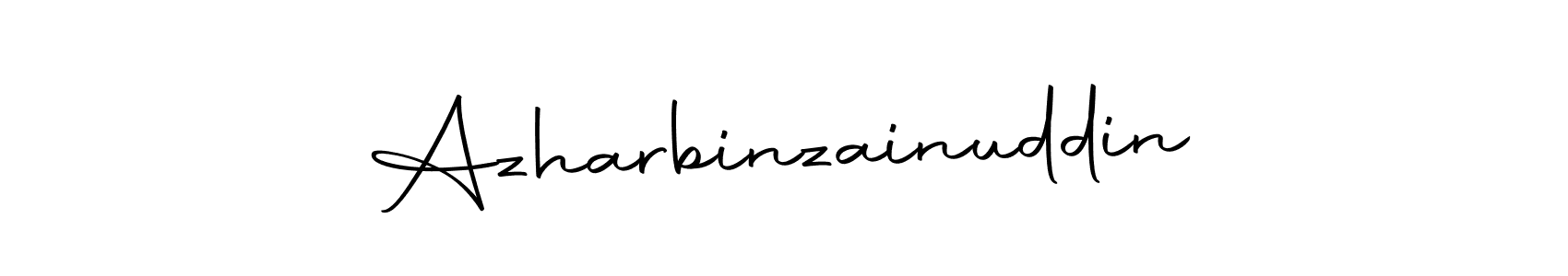 The best way (Autography-DOLnW) to make a short signature is to pick only two or three words in your name. The name Azharbinzainuddin include a total of six letters. For converting this name. Azharbinzainuddin signature style 10 images and pictures png