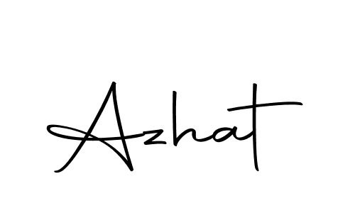 if you are searching for the best signature style for your name Azhat. so please give up your signature search. here we have designed multiple signature styles  using Autography-DOLnW. Azhat signature style 10 images and pictures png