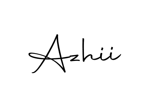 How to make Azhii signature? Autography-DOLnW is a professional autograph style. Create handwritten signature for Azhii name. Azhii signature style 10 images and pictures png