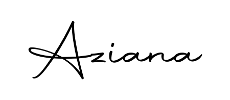 Use a signature maker to create a handwritten signature online. With this signature software, you can design (Autography-DOLnW) your own signature for name Aziana. Aziana signature style 10 images and pictures png
