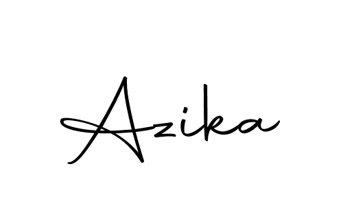 Make a beautiful signature design for name Azika. With this signature (Autography-DOLnW) style, you can create a handwritten signature for free. Azika signature style 10 images and pictures png