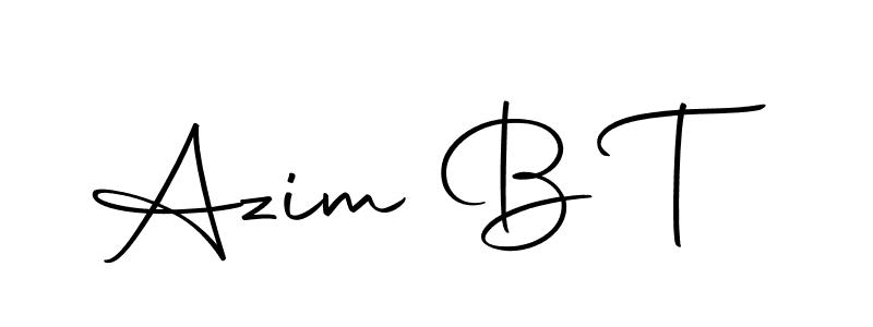 Create a beautiful signature design for name Azim B T. With this signature (Autography-DOLnW) fonts, you can make a handwritten signature for free. Azim B T signature style 10 images and pictures png