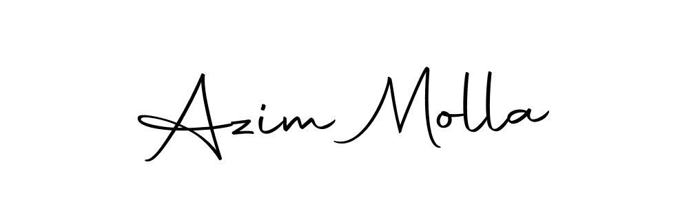 How to make Azim Molla name signature. Use Autography-DOLnW style for creating short signs online. This is the latest handwritten sign. Azim Molla signature style 10 images and pictures png
